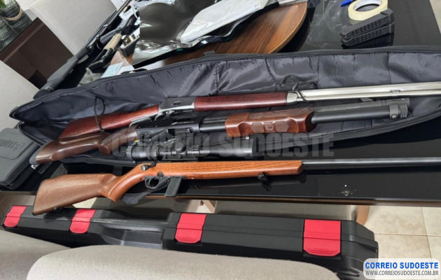 PF-combate-tráfico-internacional-de-peças-e-acessórios-de-armas-de-fogo-em-Caldas