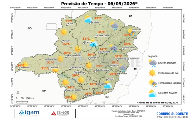 Do-céu-nublado-às-altas-temperaturas:-Minas-vive-dois-climas-em-um-só-dia