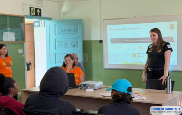 Maio-Laranja:-Polícia-Civil-realiza-palestra-de-conscientização-para-estudantes-em-Guaxupé