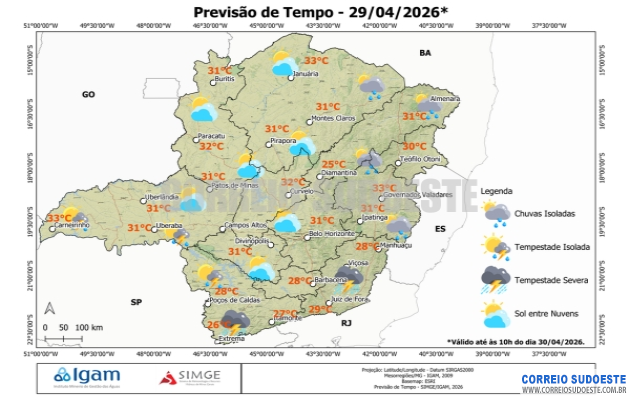 Sol-forte,-ar-seco-e-risco-de-tempestades-em-Minas-Gerais