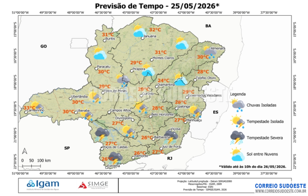 Frente-fria-traz-céu-nublado-e-risco-de-tempestades-em-Minas