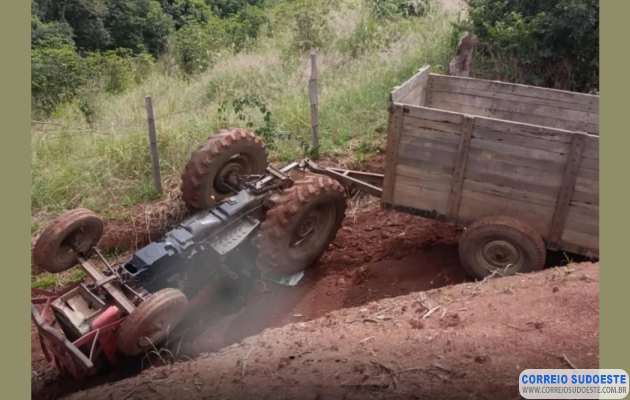 Trabalhador-morre-após-trator-tombar-na-zona-rural-de-Elói-Mendes