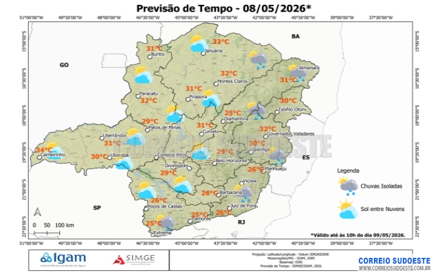 Frente-fria-avança-pelo-país-e-provoca-temporais,-ventos-de-até-90-km/h-e-queda-brusca-das-temperaturas