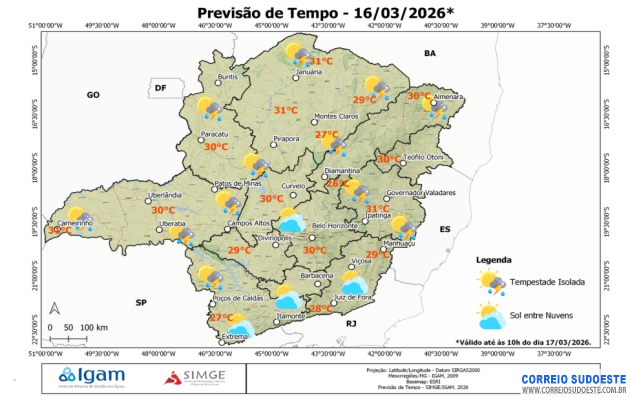 Chuvas-estão-previstas-apenas-no-Norte-de-Minas